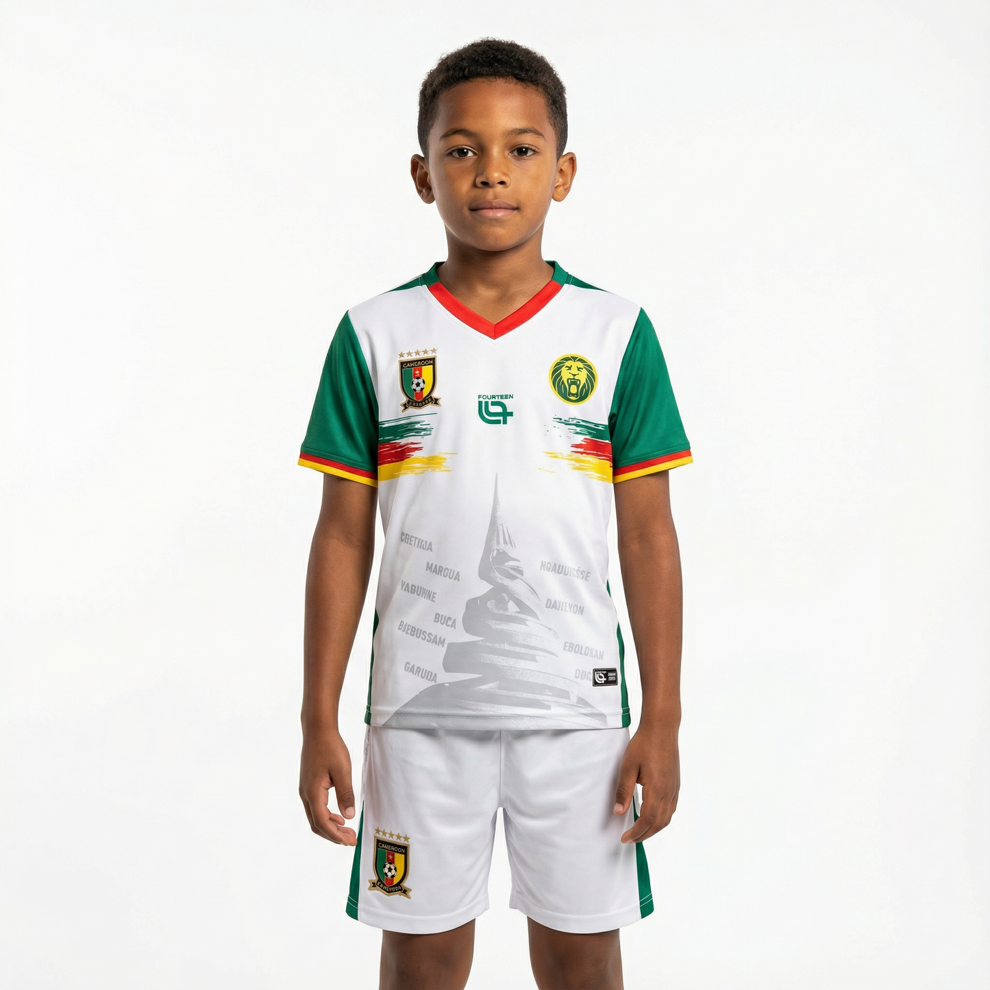 Ensemble Enfant Cameroun 2025-2026 – Confort Premium & Coupe Player
