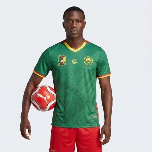 MAILLOT CAMEROUN DOMICILE CAN 2025 - Confort Premium & Coupe Player