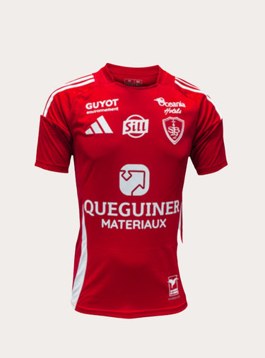 Maillot Stade Brestois 2025/2026 rouge et blanc – La Boutique du Maillot