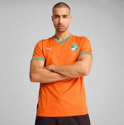 Maillot Côte d'Ivoire Domicile CAN 2025 orange – La Boutique du Maillot