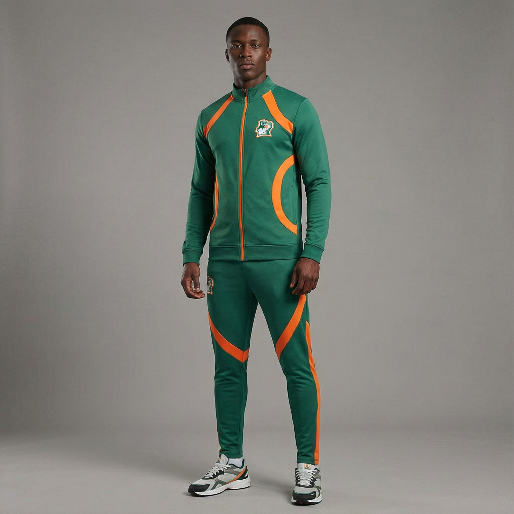 Ensemble survêtement Côte d'Ivoire 2025 orange – La Boutique du Maillot