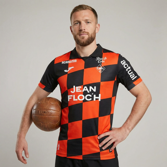 Maillot FC Lorient 2025/2026 orange et noir – La Boutique du Maillot