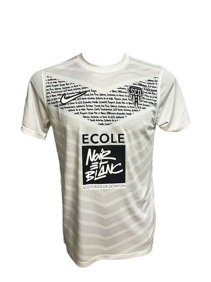 Maillot SCO Angers 2025/2026 blanc et noir – La Boutique du Maillot