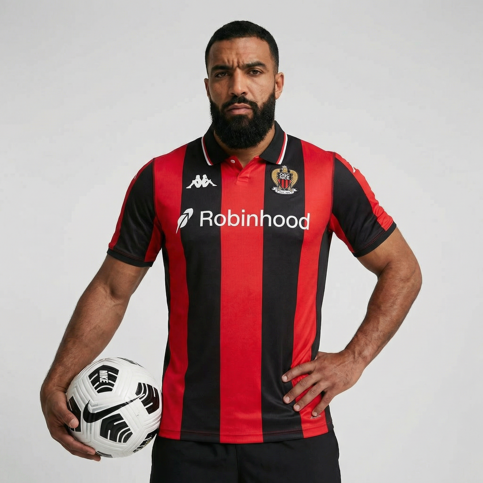 Maillot OGC Nice 2025/2026 rouge et noir – La Boutique du Maillot