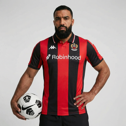 Maillot OGC Nice 2025/2026 rouge et noir – La Boutique du Maillot