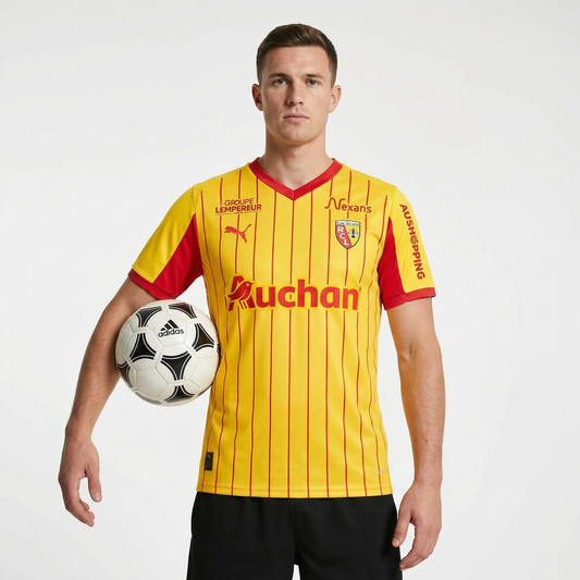 Maillot RC Lens 2025/2026 jaune et rouge – La Boutique du Maillot