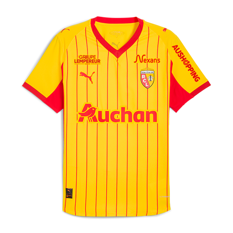 Maillot RC Lens 2025/2026 jaune et rouge – La Boutique du Maillot