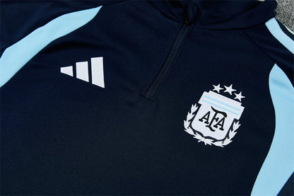 Écusson AFA brodé veste survêtement Argentine extérieur bleu marine – Qualité PLAYER Premium