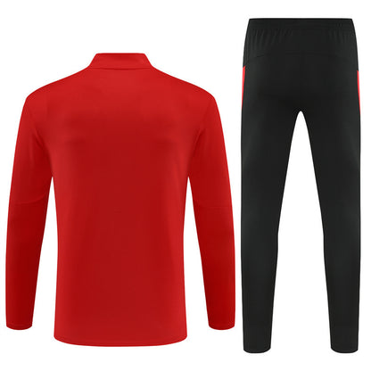 Vue dos ensemble survêtement Portugal domicile rouge veste et pantalon – Qualité PLAYER Premium