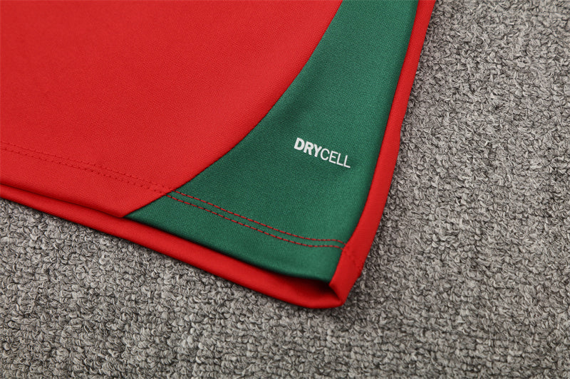 Ensemble survêtement Portugal domicile rouge – vue dos veste et pantalon Qualité PLAYER Premium