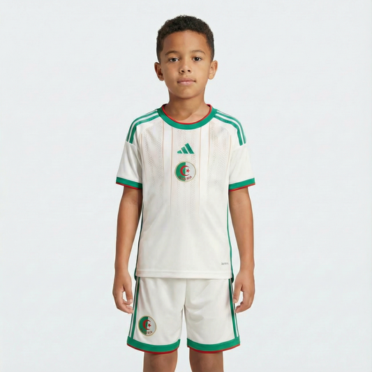 Ensemble Enfant Algérie Domicile 2026 – Confort Premium & Coupe Player