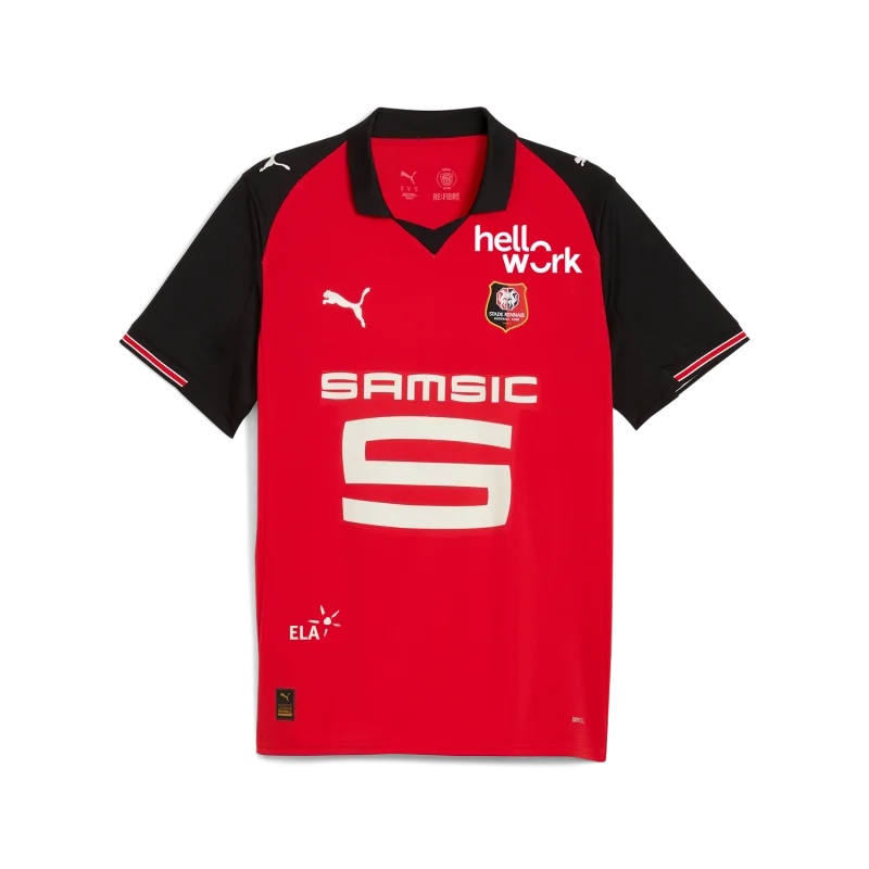 Maillot Stade Rennais 2025/2026 rouge et noir – La Boutique du Maillot